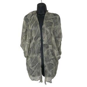 WINTER Kate 100% Vintage Silk Floral Open Kimono Style Size XS